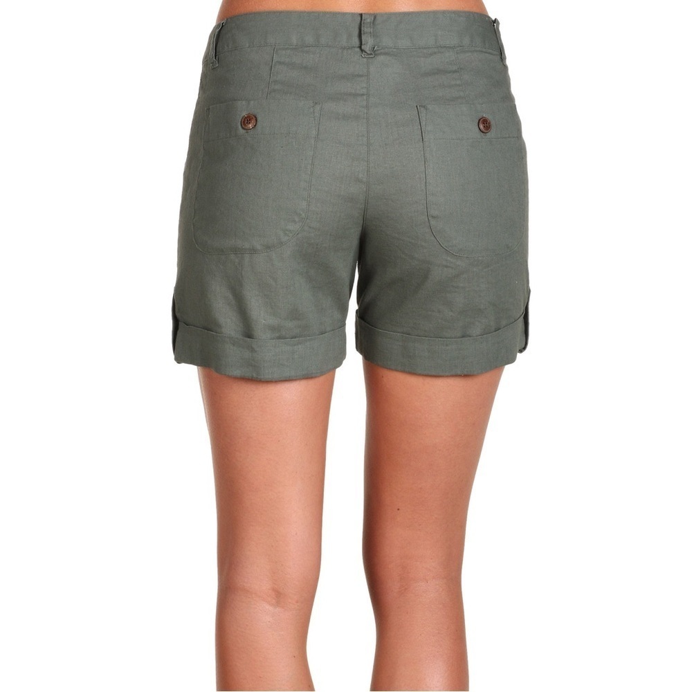 Patagonia |‎ Olive Green W's Island Hemp 5" Shorts Hiking Outdoors Active Size 8 - Picture 3 of 11